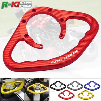 

Racer Passenger Handgrips Hand Grip Tank Grab Bar Handle For HONDA CBR500R 2013 2014 2015 2016 Black red gold blue titanium