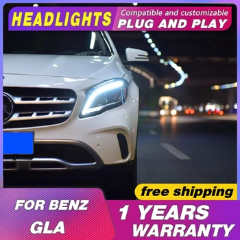 

Car Styling Head Lamp For Benz GLA 200 220 260 2015 2016 2017 2018 Headlights ALL LED Headlight Daytime Running Light DRL