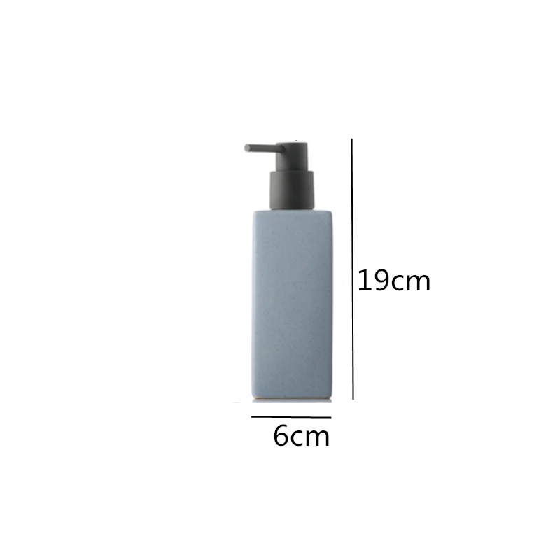 Ceramica Accesorii de baie Sticla de dezinfectant pentru maini Sticla patrata de lotiune Accesorii pentru baie Presă recipientul pentru săpun recipient lichid