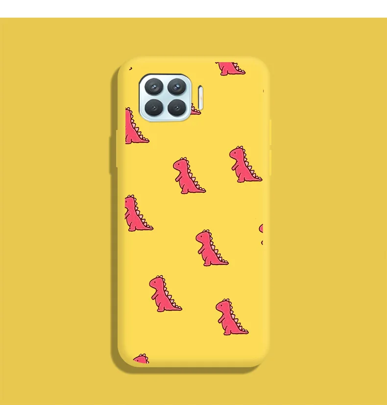 Dinosaur TPU Soft Shell For OPPO F17 Pro A93 4G Case Silicone Personality Tide Case For OPPO Reno 4 Lite Case Cute Fundas oppo flip cover