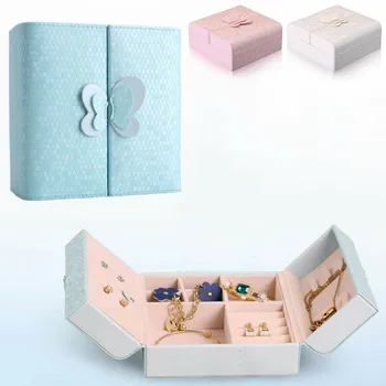 

Desktop Jewelry Box Makeup Storage Box Organizer Container Case Cosmetic