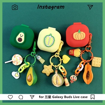 

Luxury Earphone Case for Samsung Galaxy Buds Live 2020 Wireless Headset Shockproof Silicone Protect Headphone Cover Accessory