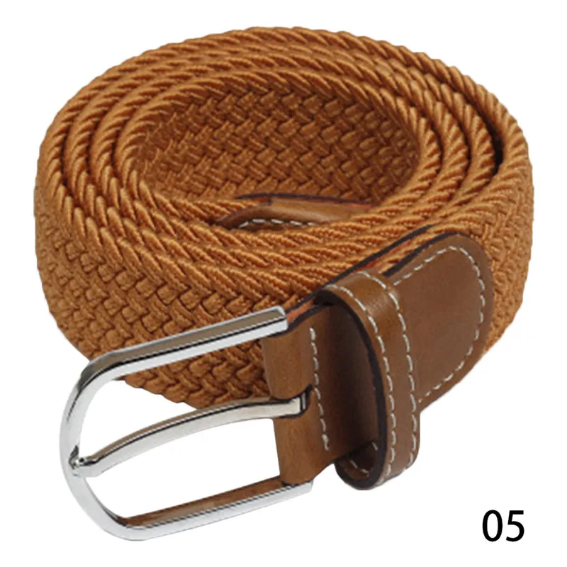 Elastic Fabric Woven Stretch Casual Multicolored Braided Belts Men's Stretch Buckle Belt Waistband Waist Straps #288028 