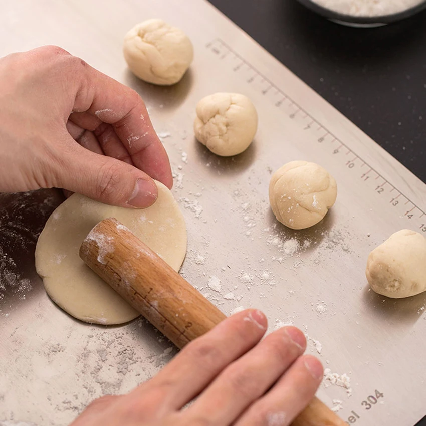 Разделочная доска для мяса из нержавеющей стали для овощей и фруктов коврик для раскатки теста гаджет для приготовления пищи антипригарные Разделочные Блоки со шкалой