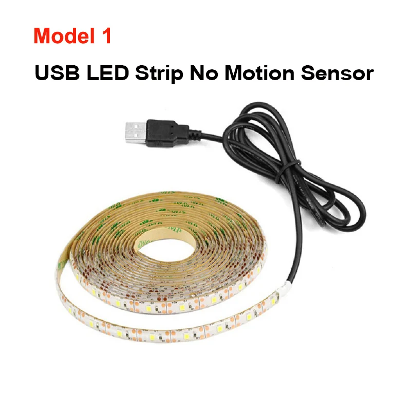 USB No Motion Sensor Кухонные светильники PIR датчик движения светодиодный светильник для шкафа 2835SMD 60 Светодиодный s/m домашняя спальня лампа ЛЕСТНИЦЫ шкаф светодиодный освещение - Цвет: USB No Motion Sensor
