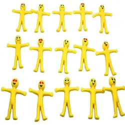 Ensemble de jouets extensibles pour homme, 10 pièces, anti Stress, jouet Fidget rebondissant, Adorable, coloré, jaune, cadeaux de fête, prix scolaires 