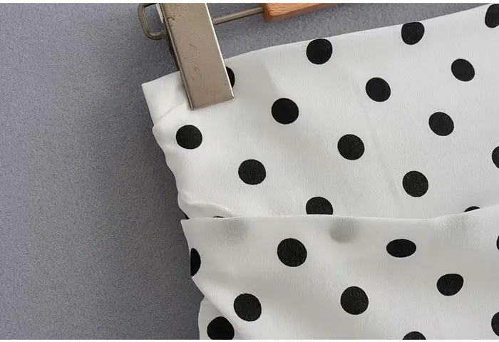 Stylish Chic Polka Dot Print Ruched Asymmetrical Mini Skirt Fashion Women Skirts Casual Streetwear Jupe Femme faldas