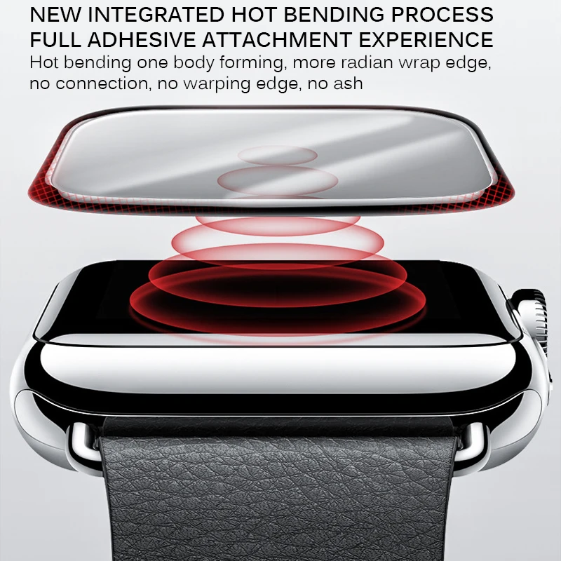 2020 3D защита для экрана с изогнутыми краями Apple Watch 5 4 3 2 1 Защитная пленка Iwatch 40 мм 44