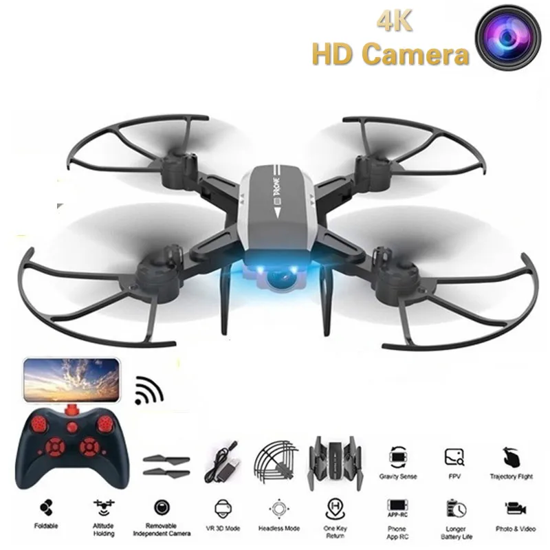 

profissional Quadcopter Drone 4k HD Camera 20 Minutes Flight Remote Control Helicopter High Hold Headless Mode Foldable Arm