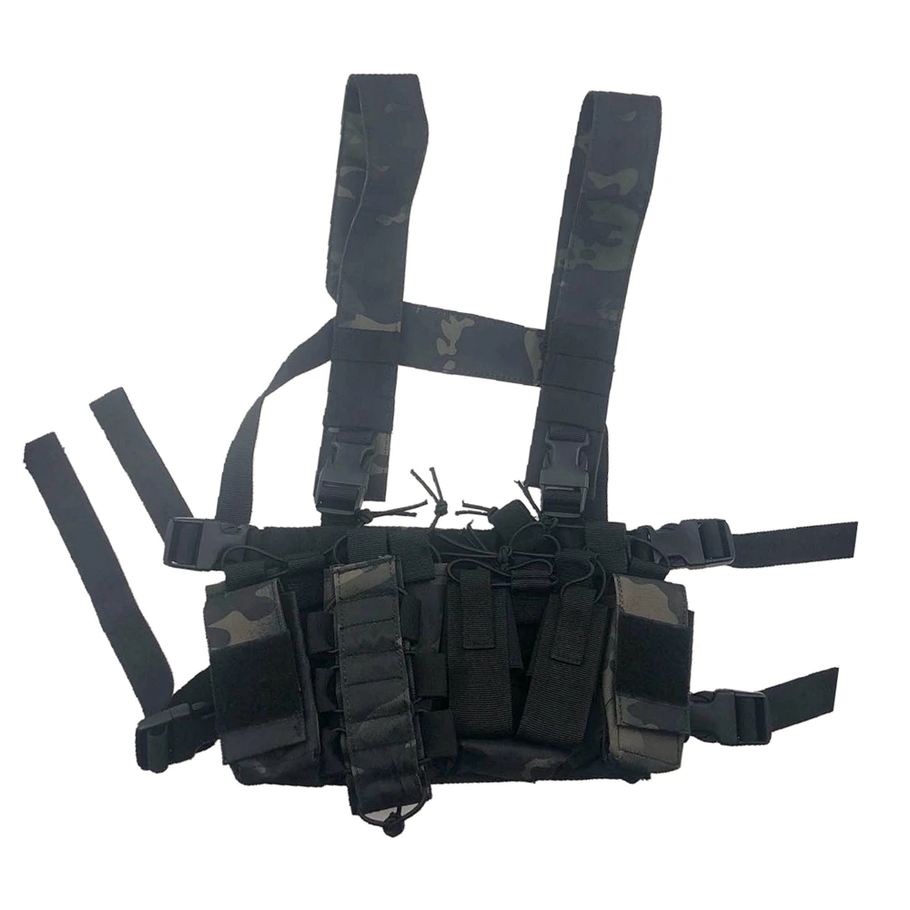 Gilet Da Caccia Tattico Airsoft Paintball Carrier Strike Chaleco Chest Rig Pack Pouch Gilet Leggero
