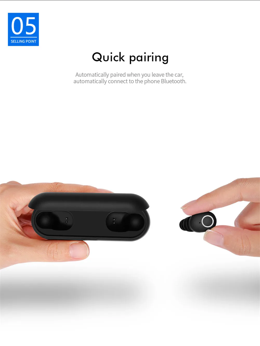 Q1 TWS Bluetooth 5,0, беспроводные наушники, мощные, в ухо, мини наушники, HiFi 5D, стерео, спортивные наушники, IP5, водонепроницаемая гарнитура, без головы