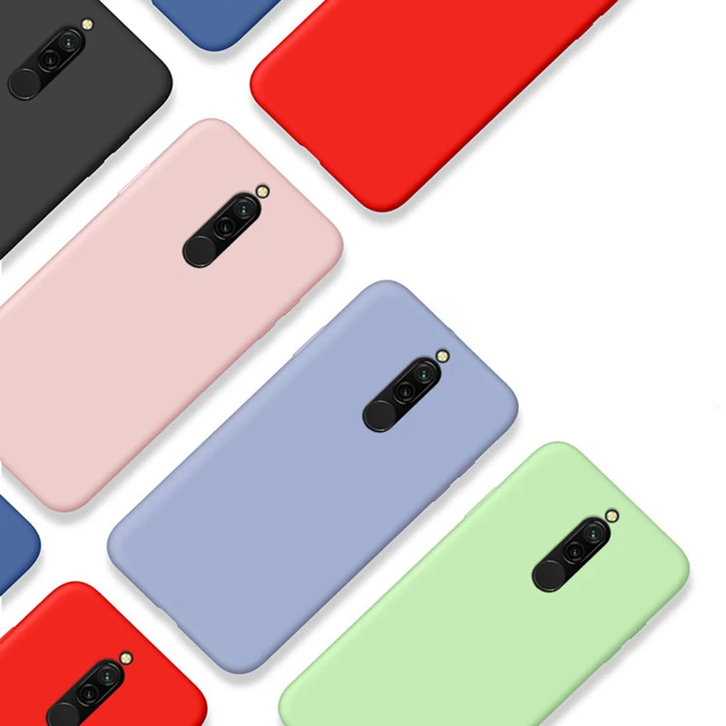 Карамельный мягкий жидкий силикон чехол на для спортивной камеры Xiao mi Red mi 8A Противоударная защитная задняя крышка чехол для Red mi 7A силиконовый чехол mi 9T Pro Чехол