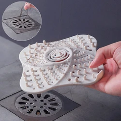 Hair Stopper Silicone Kitchen Sink Filter Bathroom Shower Floor Drain Cover Strainers For Home Bathroom Accessories Dropshipping