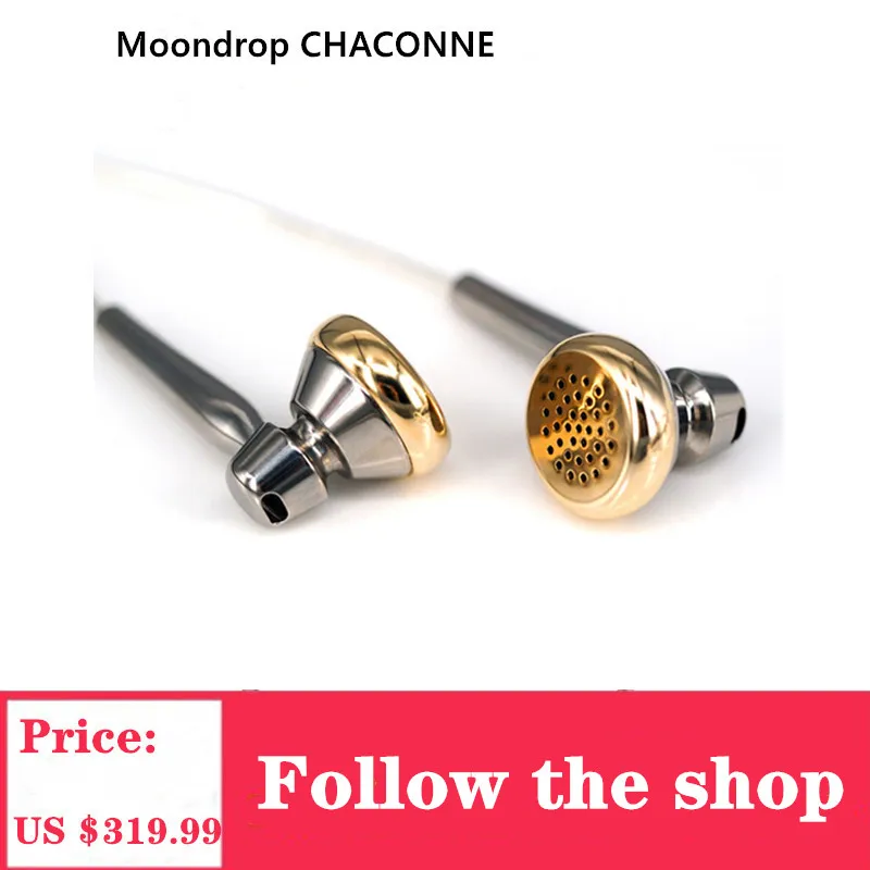 

Moondrop CHACONNE Dynamic Earphones Titanium Shell LCP Diaphragm 3.5mm Line Type HIFI Earbuds For Phones