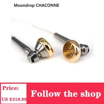

Moondrop CHACONNE Dynamic Earphones Titanium Shell LCP Diaphragm 3.5mm Line Type HIFI Earbuds For Phones