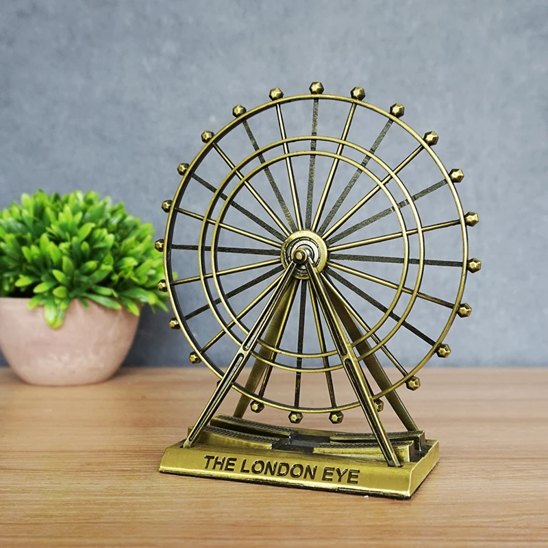 Creative British Retro Ferris Wheel London Eye Home Living Room Decorations Bookshelf Small Ornaments Shop Window Display Europe | Дом и сад