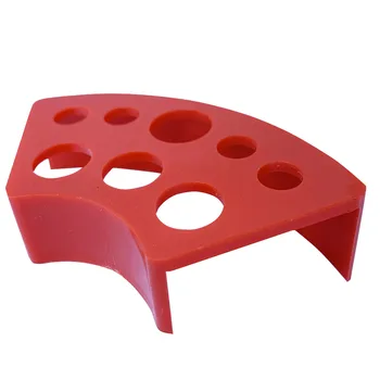 

Tattoo Ink Cup Holder Stand Red Blue Green Plastic Pigment Shelf 8 Holes