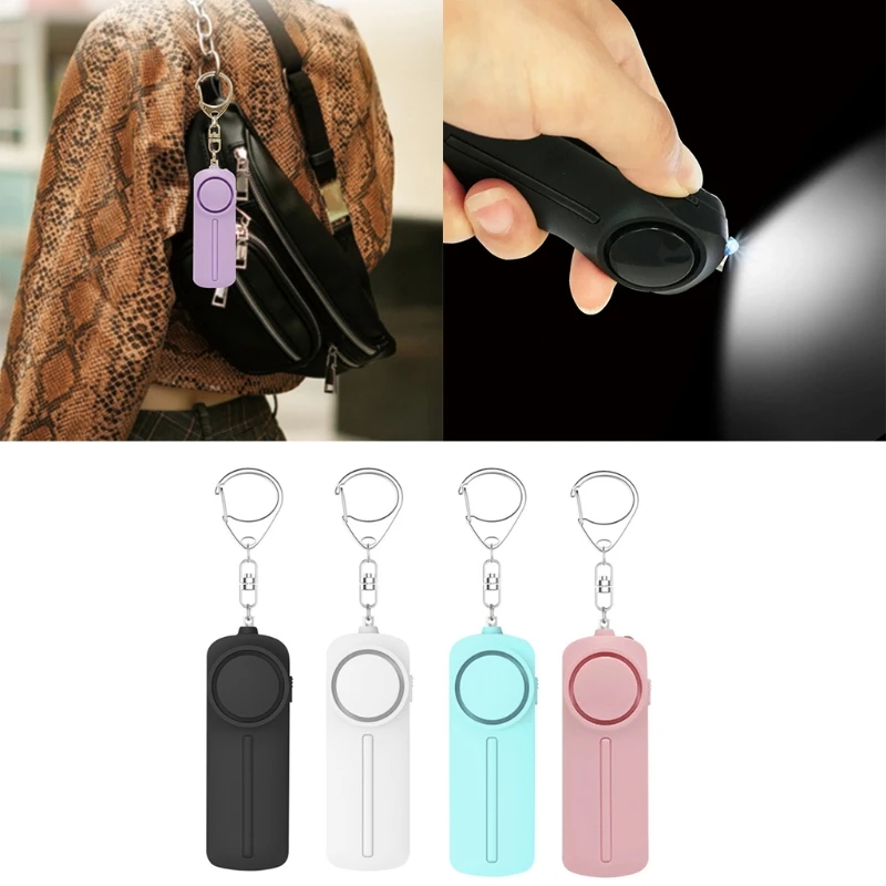

F62C Self Protect Personal Alarm Keychain130 dB Loud Siren Protection Device with LED Light – Emergency Alert Key Chain