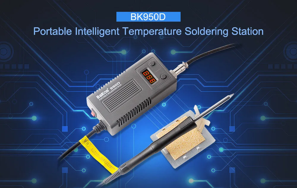 BAKON 950D 50W Portable Electric Soldering Iron T13 Tip Soldering Station Welding Repair Tool Temperature Adjustable Solder Iron