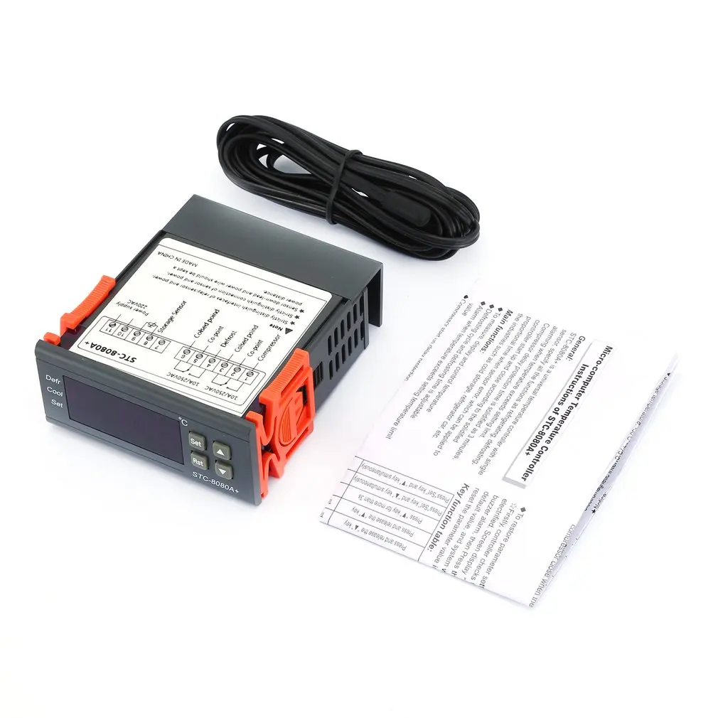 

Refrigerator Thermostat Refrigeration Automatic Defrost Timer Intelligent Controller with Single Probe STC-8080A+