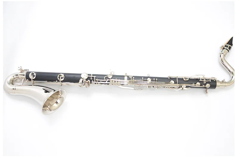 Il belin Silver Plated Keys Bass Clarinet Bb Tune Clarinet High Quality Bakelite Instrument With Case