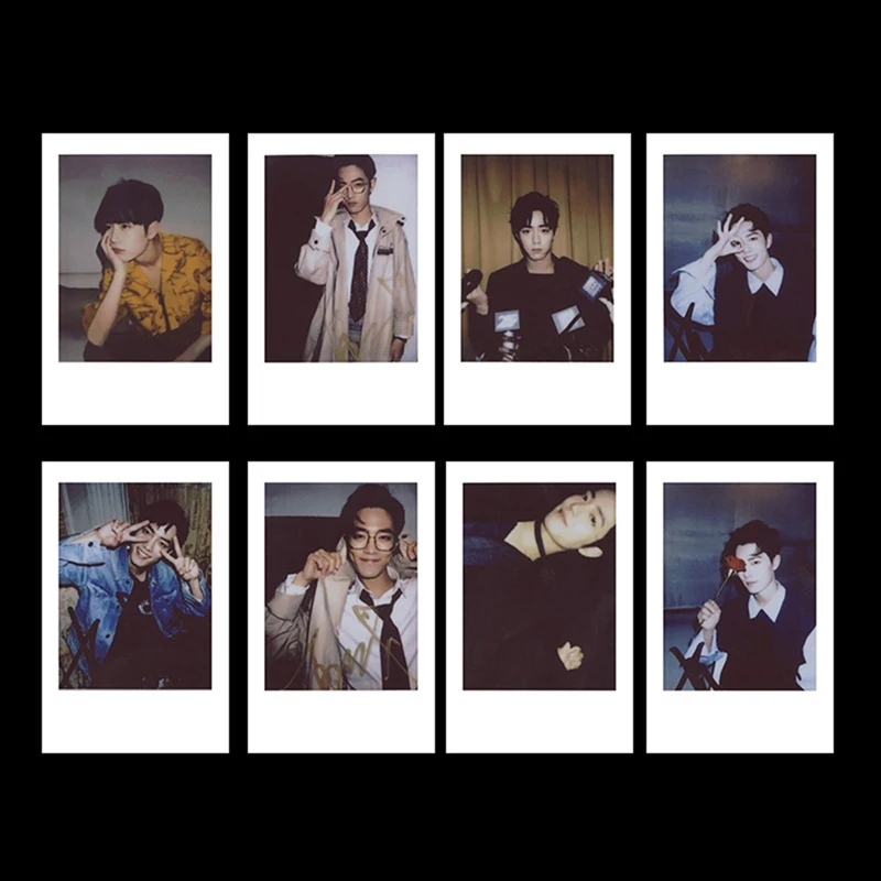 8 unids/set Chen Ching Ling Actor Xiao Zhan LOMO tarjeta Mini postal estrella DIY tarjetas de felicitación Tarjeta de mensaje de regalo BJYX