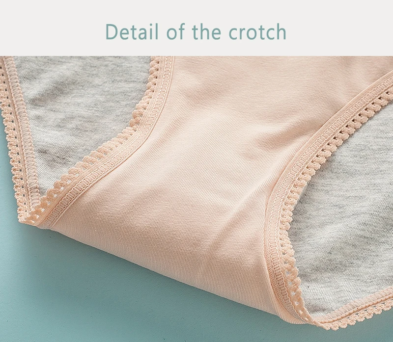 Female Physiological Pants Leak-Proof Menstrual Panties Women Underwear Period Panties Cotton Health Seamless V-shaped Briefs