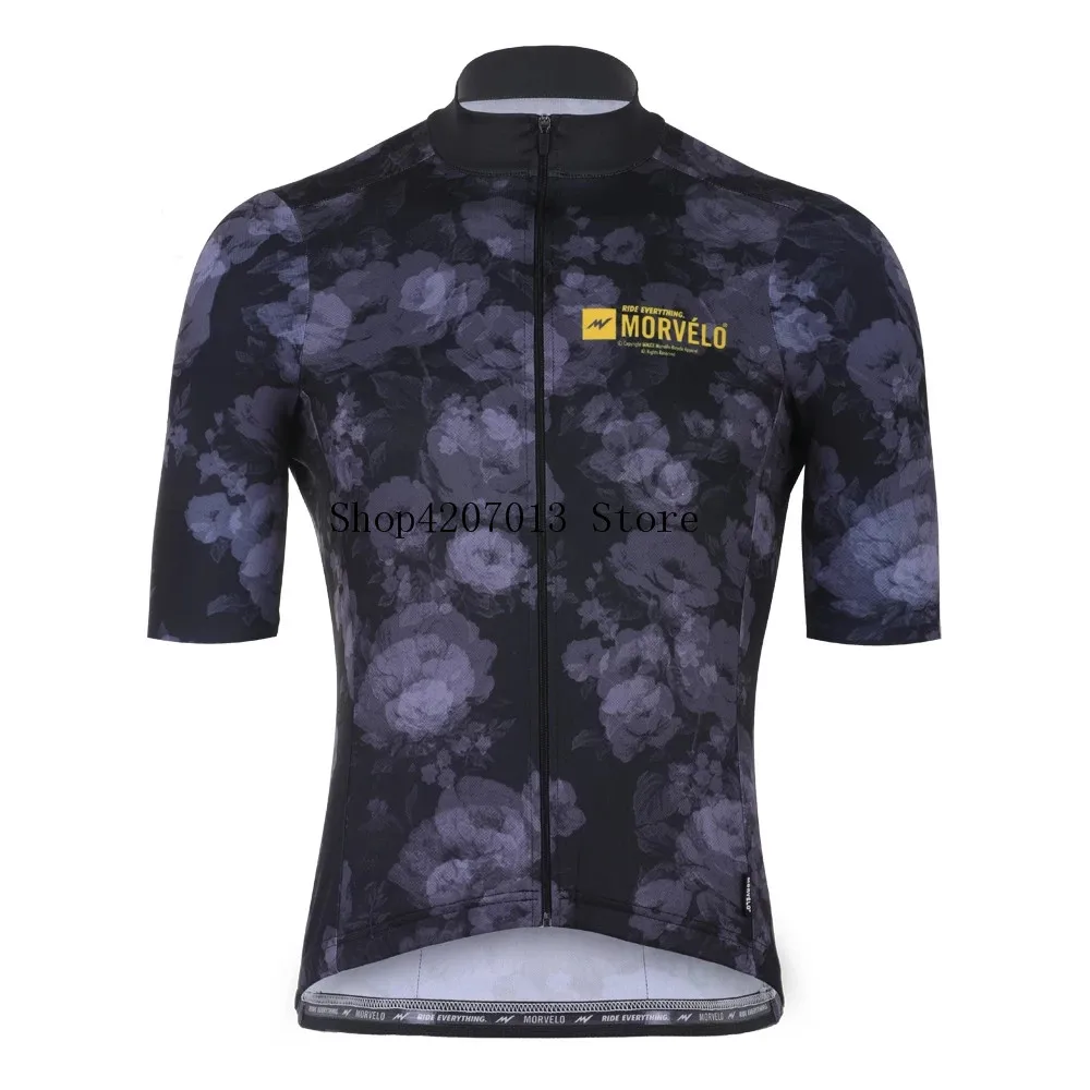 9D pad 2019 Morvelo Лето дышащий короткий рукав Велоспорт Джерси Ropa De Ciclismo Hombre