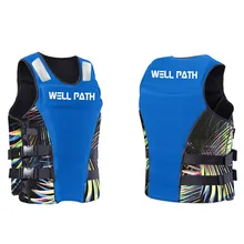 

2022 Neoprene Professional Life Vest Fishing Vest Surfing Rafting Buoyancy Life Jacket Adult Children Swimming Vest Floating
