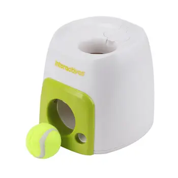 

Slow Food Reward Feeder Pet Training Ball Launcher Thrower Machine Fetch Dog Slow Feeder Toy Tennis Ball Chucker Thrower