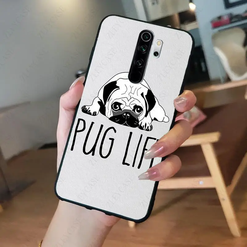 pug dog animal Phone Cover for redmi note8pro note7 note5 note6pro 7 7A 8 8A Note8T note9s note9pro Cellphones
