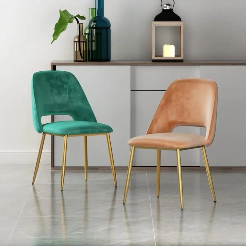 

Modern Nordic Restaurant Light Luxury Dining Chair Stool Household Backrest Minimalist Table Personality Originality Chair