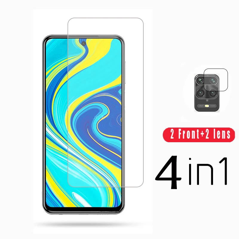 

4in1 Camera Tempered Glass sfor Xiaomi Redmi Note 9 9S 9 Pro Screen Protector Protective Film for Xiaomi Redmi Note 9 Lens Glass