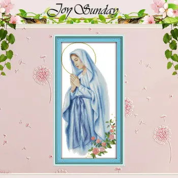 

Virgin Mary Patterns Counted Cross Stitch 11CT 14CT Cross Stitch Sets Wholesale Chinese Cross-stitch Kits Embroidery Needlework
