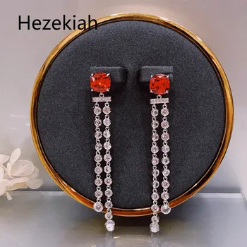 

Hezekiah needle Lady noble Earring Tassel Earrings fashion earrings Shiny Earrings Dance party Free shipping