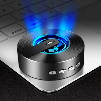 

Bluetooth Speaker Portable Loudspeaker Wireless Mini Column Stereo Music Surround Support TF Card Colored lights Bass Box
