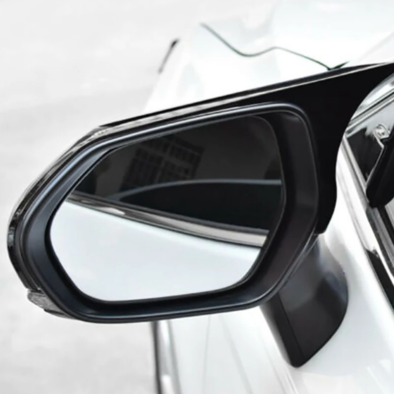 1 пара для Honda Accord глянцевый черный бык рога крышка зеркала заднего вида отделка