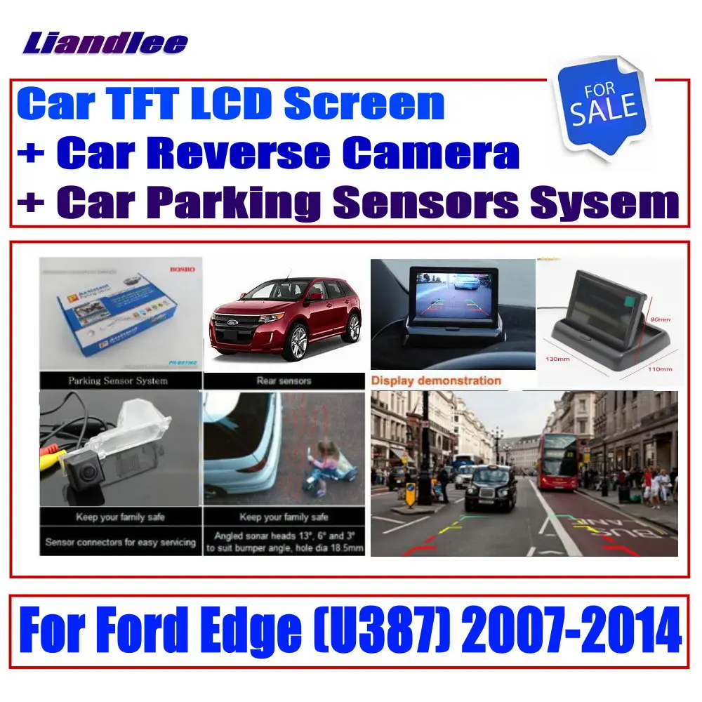 CCD Reverse Rear View Camera For Ford Edge(U387) 2007- Digital Parking Sensors System / Car Rear Camera Monitor Display