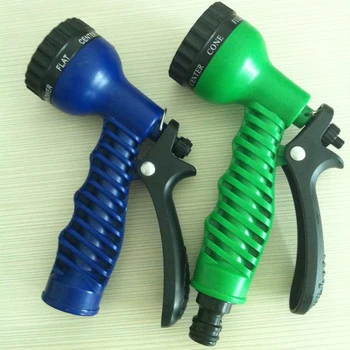 

Multifunctional supplies Telescopic hose gun, seven-function water gun Garden hose gun Variable Spray Patterns Plastic