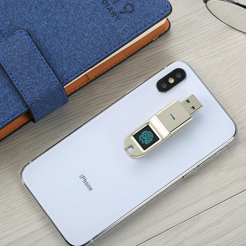 Зашифрованный флеш накопитель с отпечатком пальца USB 3 0 16 ГБ 32 64 128 Ключ паролем