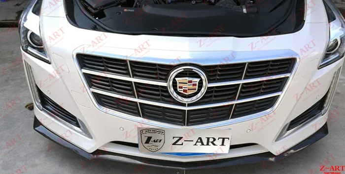 Передний спойлер Z-ART из углеродного волокна для cadillac CTS передняя губа 2014-2019