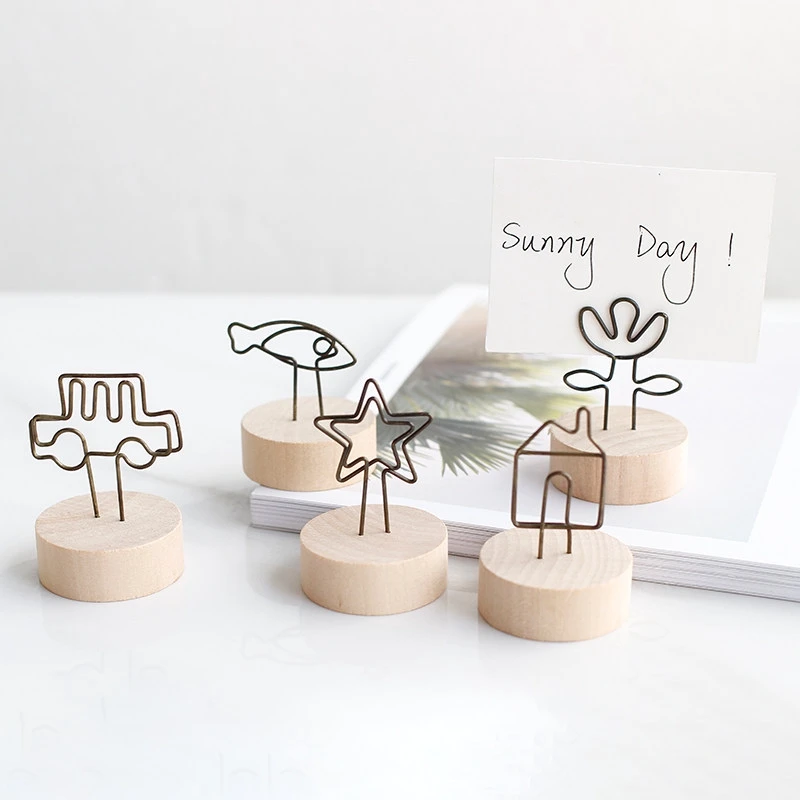 

Handmade Self-made Photo Folder ZAKKA Style Creative Log Wrought Iron Memo Picture Frame Fotolijst