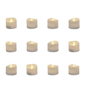 

Self-Made Realistic and Bright Flashing Bulb Battery-Powered Flameless LED Tea Lights Suitable for Holiday Celebrations