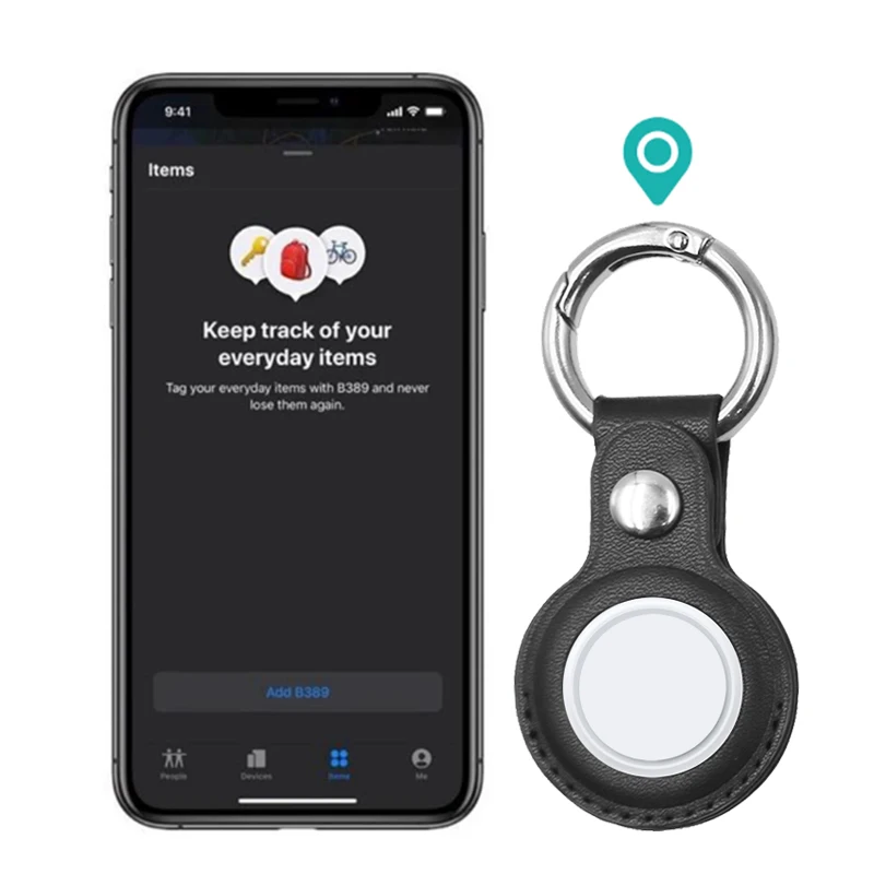 Защитный чехол для aircover AirTag Кожаные чехлы защитный Брелока Для Apple Air Tag Tracker Buckler