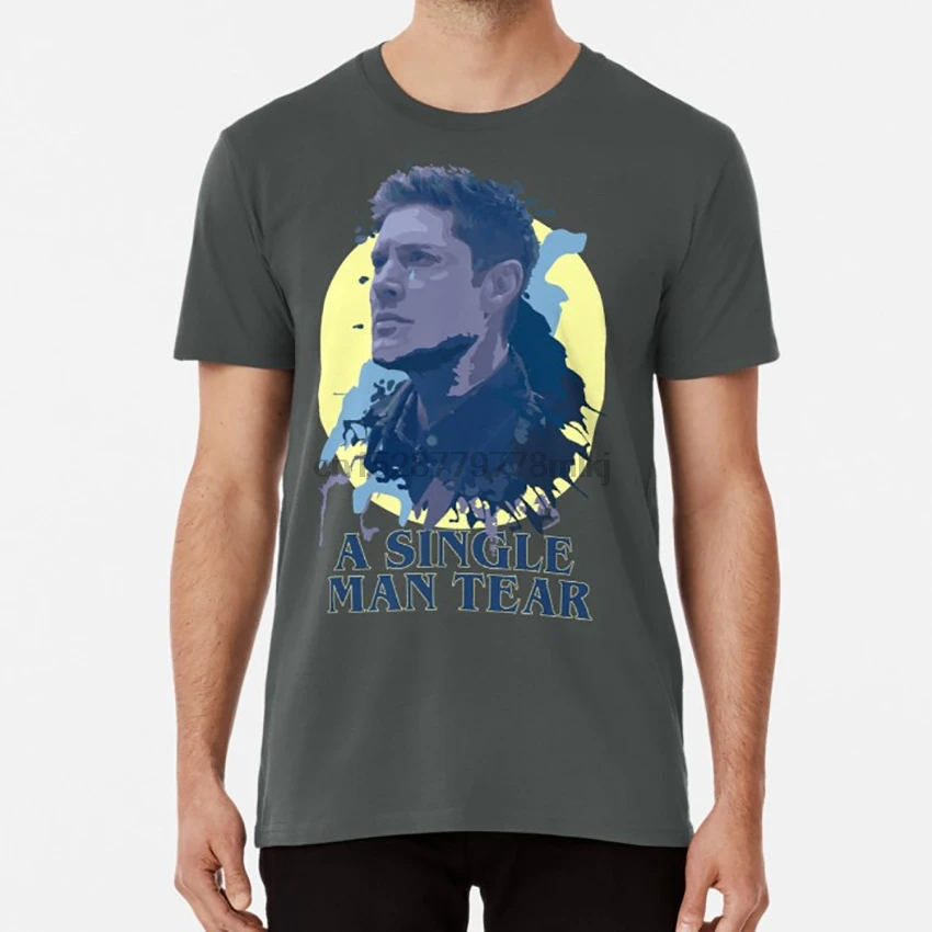 A Single Man Tear T shirt gish gishwhes misha collins supernatural dean winchester jensen ackles |