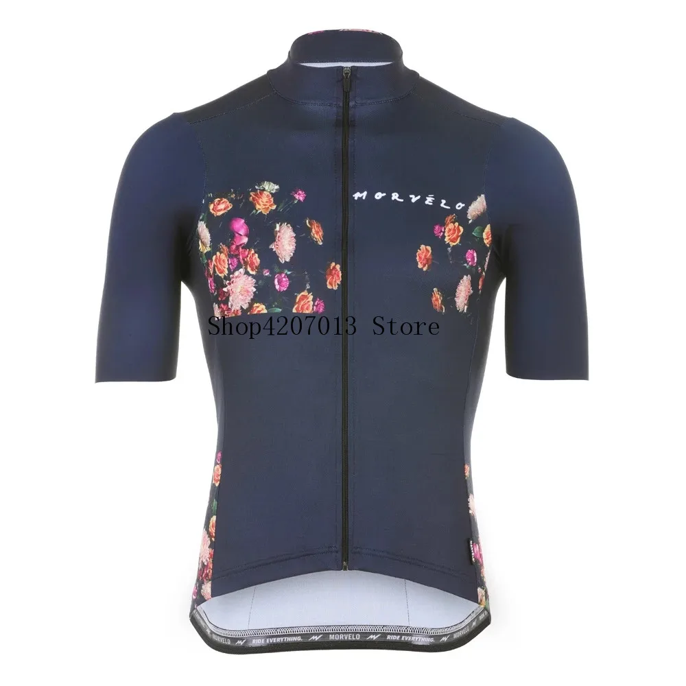 9D pad 2019 Morvelo Лето дышащий короткий рукав Велоспорт Джерси Ropa De Ciclismo Hombre