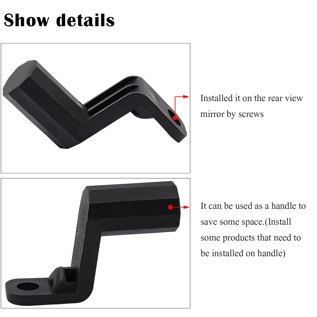 Motorbike Phone Handle Bar USB Charger Holder Extender Bracket Mount Clamp