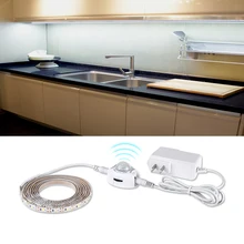 1 м-5 м светодиодный светильник для кухни 2835 водонепроницаемый датчик движения светодиодная лента 12 В лента для спальни платяного шкафа стенного шкафа застекленного шкафа подсветка