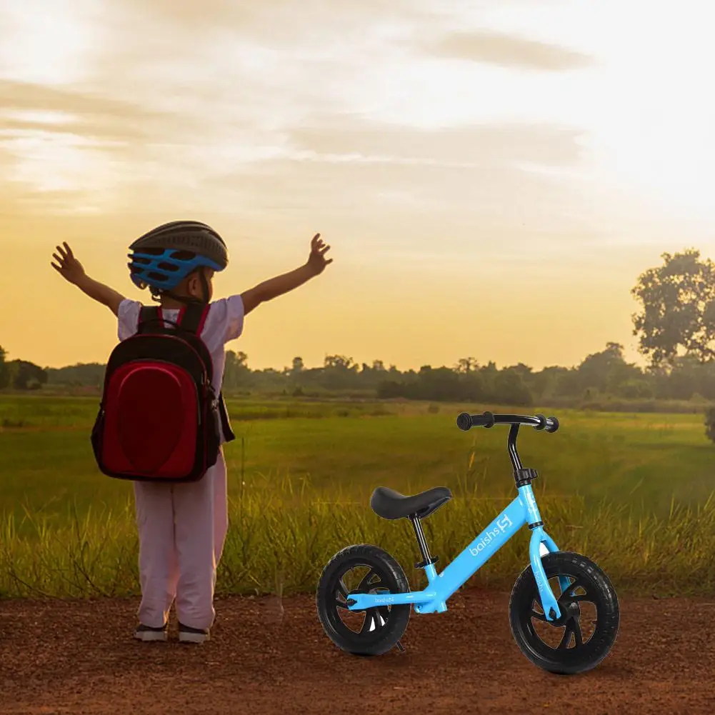 Clearance 12" Kids Activity Product Child Kid Balance Bike Scooter Baby Walker Scooter 2-3-6 Years Old Pedal-Free Kids Driving Bike Luge 3 13