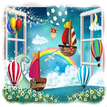 

Custom large mural 3D wallpaper Child Paradise Fantasy Cartoon World baby bedroom mural TV back wall decor deep 5D embossed